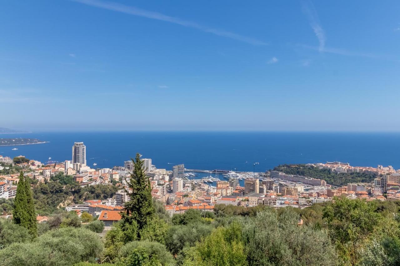 Le Mas D'Angeline, Vue Mer, Jardin Commun, Parking, Voiture Requise, 10 Min En Voiture De Monaco, Route Etroite, Pente Raide, Croisement Limite, Sea View, Shared Garden, Parking, Car Required, 10 Min Drive From Monaco, Narrow Steep Road, Limited Pass Beausoleil Eksteriør billede